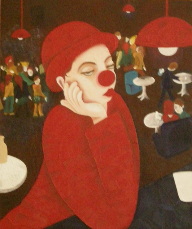clown dans un bar